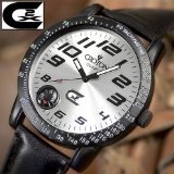 Mens Croton Leather Compass Tachymeter Watch CX328005SSSL Mens Croton Leather Compass Tachymeter Watch CX328005SSSL