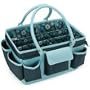 Mackinac Moon Open Top Craft Tote-blue/charcoal