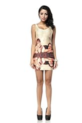 Sexy Polyester/Spandex General Print Sleeveless Bandage Dress/Tunic  with a Brush/Sweep Train 