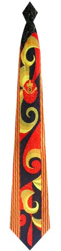 Swirls in Red and Black