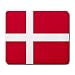 Denmark Flag Mouse Pad