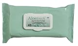 Medline Aloetouch Cleansing Wipes, Pre-Moistened, 9 x 13 in., 384 ct (8 packs of 48)