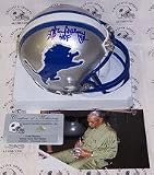 Lem Barney Autographed Detroit Lions Mini Football Helmet with "HOF 93" Inscription