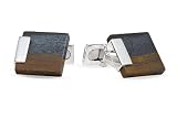 Sterling Silver Tiger Iron Cufflinks
