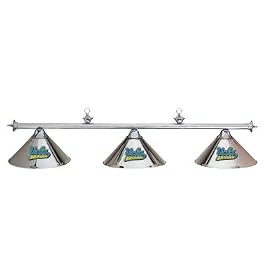 UCLA Bruins 3pc CHROME POOL TABLE LIGHT LAMP W  SHADES