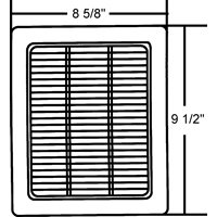 NUTONE S97017068 NUTONE GRILLE ASSEMBLY