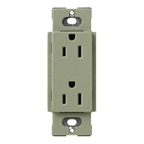 Click here to buy Lutron SCR-15-GB Satin Colors 15A Electrical Socket Duplex Receptacle, Greenbriar by Lutron.