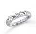 Platinum 5 Stone 3/4Ct Diamond Anniversary Band