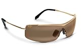 Maui Jim Polarized Sandbar Sunglasses Gold Bronze H511-16 Unisex Wrap Shields by