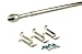Levolor Cafe Rod 48" - 86" 5/8" Dia. 2-1/2" Projection Satin Nickel