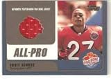 2000 Topps Pro Bowl Jerseys #EG-RB Eddie George - Tennessee Titans (Piece of Authentic Game-Worn Jersey ) (Football Cards)