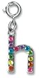 CHARM IT! Rainbow Initial Letter Charms - H