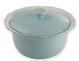 Jamie Oliver Fluted Blue Covered Casserole Dish, 2 Litre, Stoneware