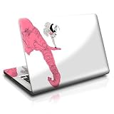 Pink Elephant Design Skin Decal Sticker for Apple MacBook 13 (White Polycarbonite Unibody)