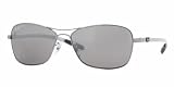 RAY BAN RB 8302 RB8302 004/N8 GUNMETAL FRAME GRAY MIRROR SILVER GRADIENT POLARIZED LENS SUNGLASSES SHADES