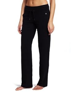 Danskin Women's Drawcord Pant, Black, Medium