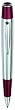 Marquis by Waterford Arista Ball Pen, Chrome Guilloche pattern on barrel and Cranberry Accents (WM/722/GCB)