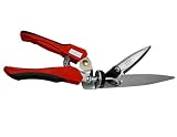 Grass Hedge Shear Scissors Trimmers- Steel, Premium Swivel Smooth Cutting Action, Rotating Head Reaches Multiple Angles. Versatile Trimmer