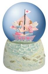 Stunning Sailing Fairies Water Globe, Plays Canon in D
