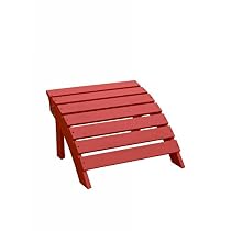 International Concepts Adirondack Footrest - RTA - Red|S-92248