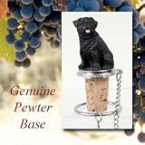 Pug Dog Wine Bottle Stopper - Black