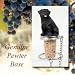 Pug Dog Wine Bottle Stopper - Black
