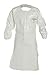 Dupont SL275TWHMD002500 SL Sleeved Apron, Taped Seams, Elastic Wrists, 44" Long, Medium, White (Pack of 25)