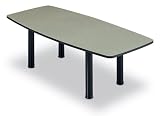10' Boat Shape Conference Table with Designer Base