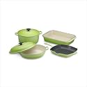 Le Creuset Classic Enameled Cast-Iron 6-Piece Cookware Set, Kiwi