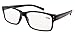 Eyekepper Vintage Reading Glasses for Men - 5 Pack Spring Hinges Classic Readers - Black Frame +1.75