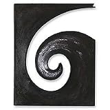 Steel and cotton wall art, 'Evolution'