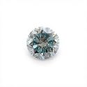 0.03ct Fancy INTENSE Greenish Blue Color Round Natural Diamond IGI
