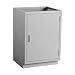 Looped Logic LL2435AA-SSAA 1 Door Modular Steel Base Cabinet with Chemical Resistant Powder Coated Finish, 24" Length x 35.375" Height x 22" Depth