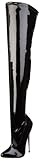 Pleaser Women's Dagger-3000 Boot,Black Patent,10 M US