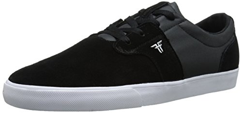 Fallen Men's Chief XI Skate Shoe, Black/White, Black/White,9 M US