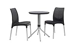 UPC 731161042942 product image for Keter 3-Piece Outdoor Patio Furniture Dining Bistro Set with Patio Table and Cha | upcitemdb.com