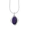 Boma Sterling Silver Purple Turquoise Multi Finish Necklace, 18"