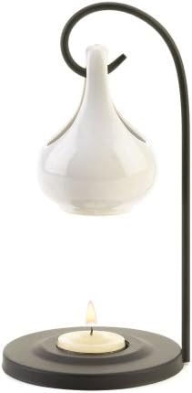 White Porcelain Tear Drop Oil Warmer-2pack