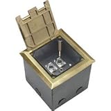 Dayton Audio FB6XG Deep Floor Box with 6 XLR Brass 6 x 6