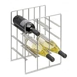 9 Bottle Wine Storage Rack (Stainless steel) (15H x 11W x 8 3/4D)
