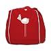 Cocoon Couture Early Bird Kids Bean Bag Cover, Pink Rosebud on Red - 100% washable pinwale cotton