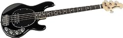 Music Man StingRay 4-String Electric Bass Guitar Black Rosewood Fretboard