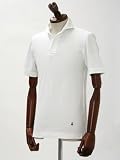 GUY ROVER【ギ・ローバー】半袖ポロシャツ LS/PC221-09421 2 cotton WHITE(スキッパー 鹿の子 ホワイト） ローバー