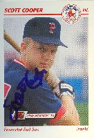 Buy Scott Cooper, Pawtucket Red Sox - Red Sox Affiliate Autographed Card by Line Drive