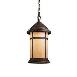 Kichler Lighting 10949CV Tularosa 18-Watt 1-Light Fluorescent Energy Star Outdoor Pendant Canyon View with Honey Opalescent Glass to buy
