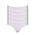 5 Pk Womens Classic Organic Cotton Everyday Bikini, Brief, Pant Underwear