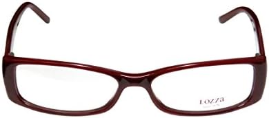 Lozza 1883 Womens/Ladies Ophthalmic Latest Season Designer Full-rim Spring Hinges Eyeglasses/Eyeglass Frame (53-15-140, Burgundy / Cream)