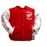 Detroit Red Wings NHL Adult Varsity Stanley Cup Wool/Leather Jacket