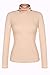 Zeagoo Women's Basic Slim Fit Long Sleeve Turtleneck T-shirt Plus Top and Blouse