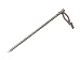 Vargo Outdoors Titanium Nail Peg - 6 Inch (6-pk)